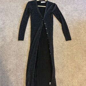 Greylin Black Glitter Duster